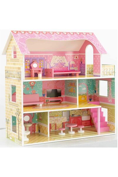 WOWMOMKIDS Tx1055 خشبي 3 طبقات 10 قطع مع الملحقات
