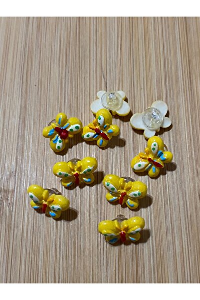 Lorin hobi Figured Plastic Baby Button 15 mm 10 Pieces Yellow
