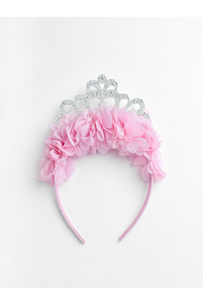 Laria Χαριτωμένο κοριτσίστικο στέμμα με φιγούρα πριγκίπισσας και λουλούδια