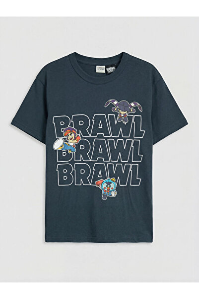 LC Waikiki RMZ GİYİM FARKIŞİLLERĂ ZERO Roba Yaka Brawl Stars Tricou cu imprim...