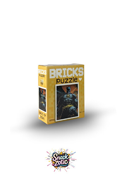 Bricks Snackzotic Batman Dc Comics Themed Mini Puzzle - 100 Piece Puzzle (10X15 cm)
