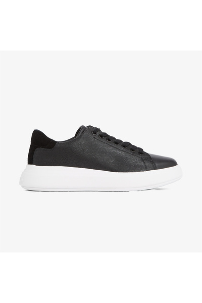 Calvin Klein Cupsole Lace Up Mono Kadın Siyah Sneaker