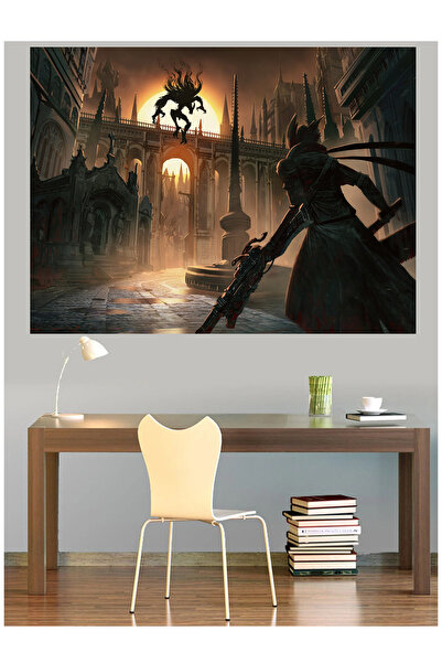 Mushen Studio The Dark Warrior Gothic City Πίνακας σε καμβά Επική διακόσμηση ...