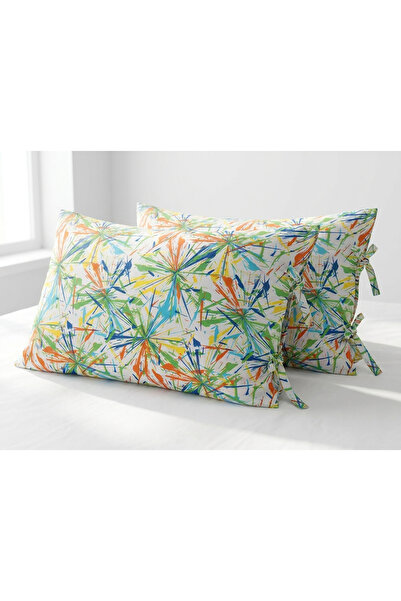 kesenegore 2 τεμάχια Μαξιλαροθήκες από βαμβακερό ύφασμα με δεμένα κορδόνια κα...