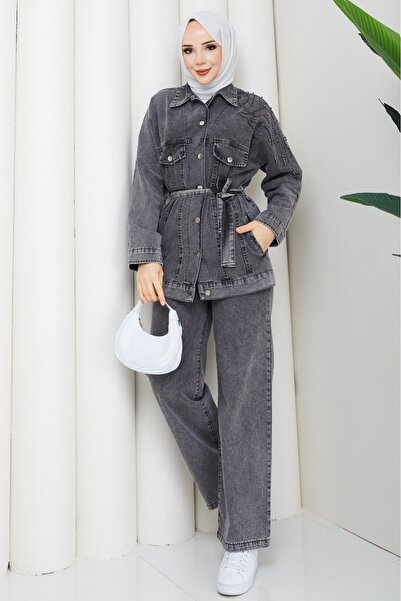 Dorne Moda Özel Üretim Kot Ceket Pantolon Takım