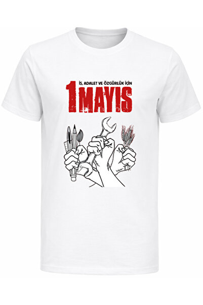 Efendioğlu Design 3 pesnice 1. maj Dan rada Dan solidarnosti pamučna majica s...