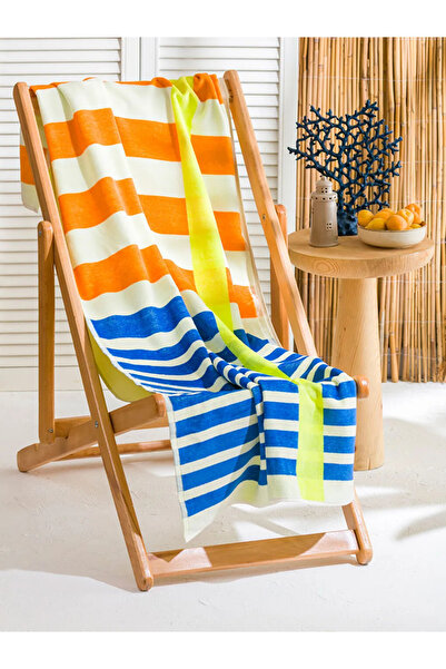 LC Waikiki LCW ACCESSORIES Ανδρική πετσέτα παραλίας με μικτά σχέδια γραμμών 7...