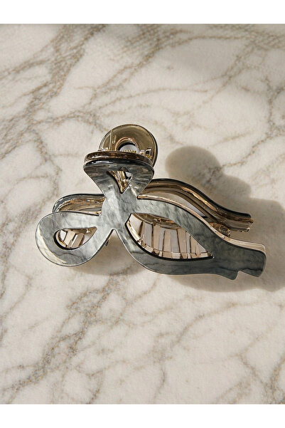 VEGALUXE Visible Latch Bone Buckle Hair Bun Clip for Thick Hair