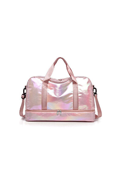 Khaas Trends Iridescent Travel Duffel Bag with Shoe Compartment