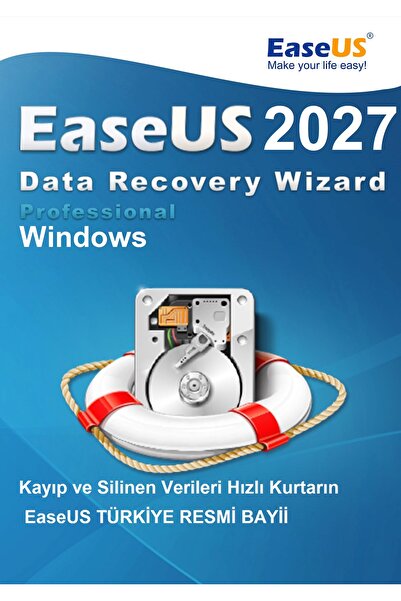 EaseUS Data Recovery Wizard Pro 2027 (Windows) - 1 Pc Süresiz Orijinal Resmi ...