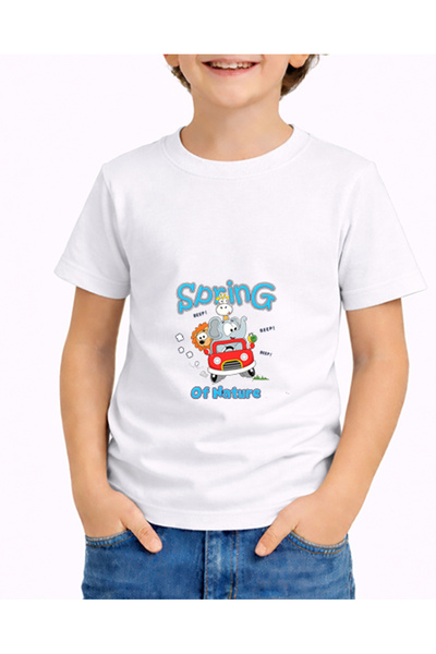 petite pati تي شيرت أبيض للأطفال من Springtrip مناسب للأعمار من 5 إلى 14 سنة،...