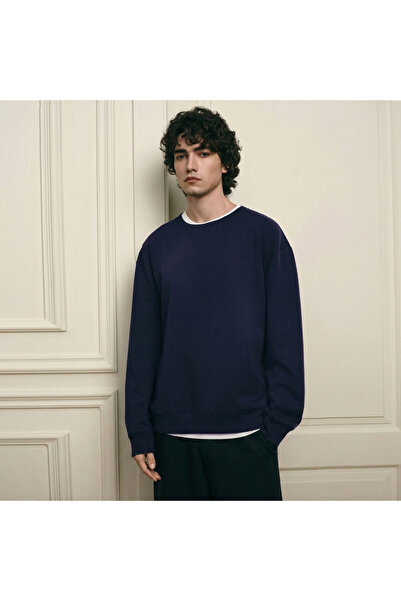 Giordano Men’s Regular Fit Lyocell Cotton Sweatshirt