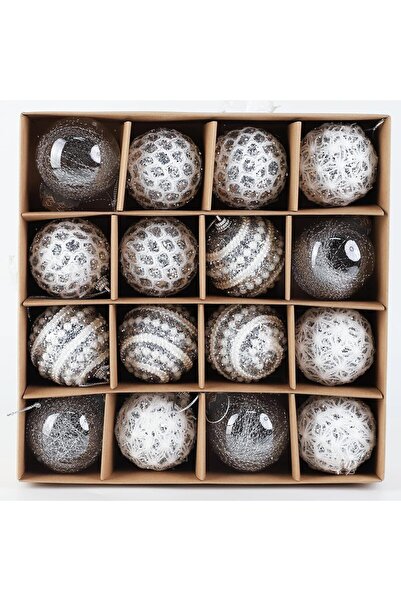 FEMONGY Σετ 16 Χριστουγεννιάτικων Μπαλών 6 εκ.