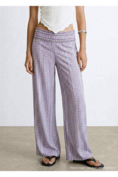 Mango Teen Çiçekli pantolon