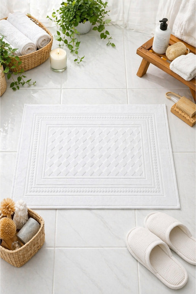 Bikaya Home Πετσέτα ποδιών πολυτελείας με σχέδιο πυραμίδας |   50x70 εκ. |   ...