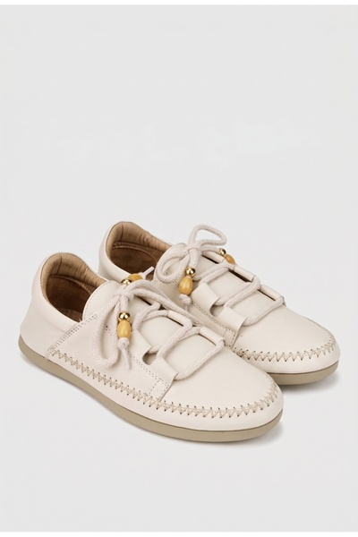 Dasha Women's beige shoes made of genuine Leather