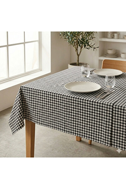 Bovia Home Modern Plaid Patterned Decorative Tablecloth