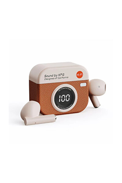 OEM Πορτοκαλί ασύρματα ακουστικά ρετρό στυλ