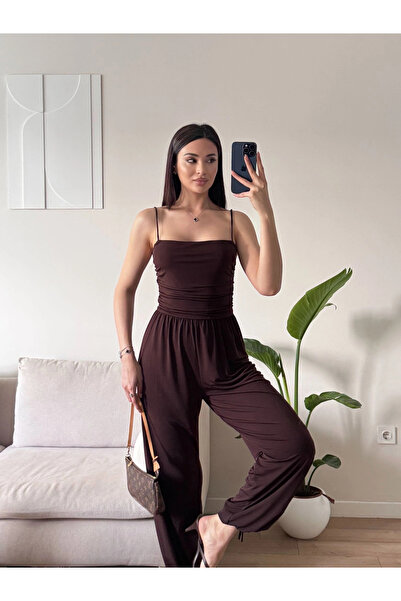 Zoom Butik Askılı Salaş Tulum - KAHVE