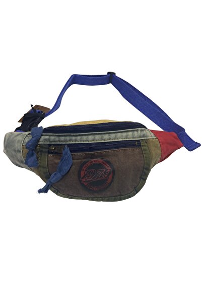 Old Cotton حقيبة خصر كلاسيكية فضفاضة ذات ظهر حر ملونة KC صيفية