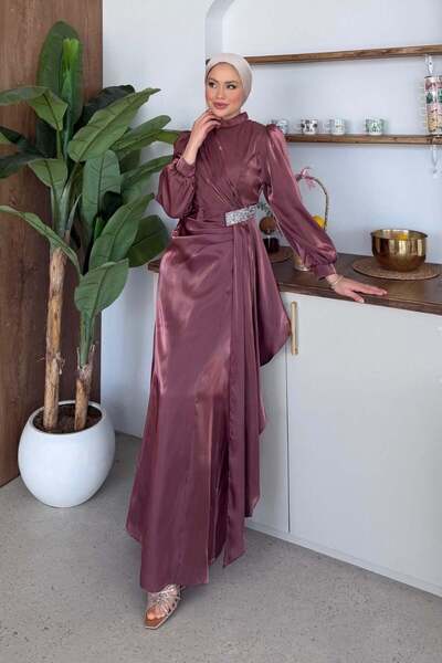 Şulemoda Giyim Βραδινό φόρεμα Caroline Stone Dusty Rose