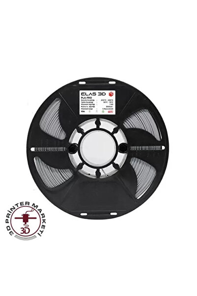 ELAS3D ELAS GÜMÜŞ GRİ PLA PRO FİLAMENT 1.75MM 1KG