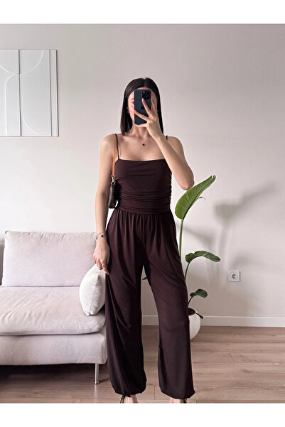 Zoom Butik Askılı Salaş Tulum - KAHVE