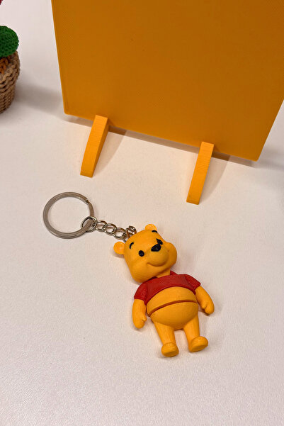 Galaksi 3D Winnie the Pooh Karakter Figürlü Anahtarlık - Özel Tasarım Sevimli...