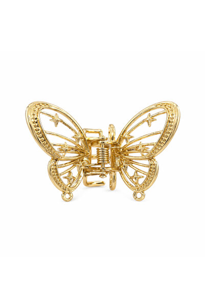 Selay Accessory Metal Butterfly Clasp – Gold Color Stylish Hair Accessory