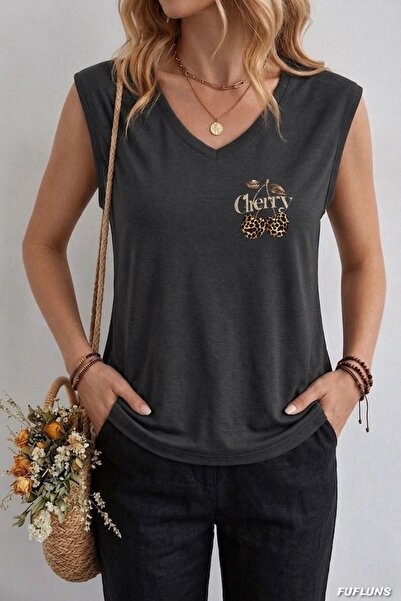 FUFLUNS ΓΥΝΑΙΚΕΙΟ ΑΜΑΝΙΚΟ ΜΠΛΟΥΖΑΚΙ ΜΕ ΣΤΑΜΠΑ ΜΙΝΙ ΛΕΟΠΑΡ ΚΕΡΑΣΙΑ