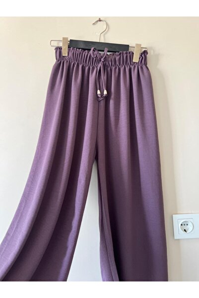 modayaselam Παντελόνι από ύφασμα Ayrobin με ελαστική μέση