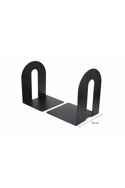 DM METAL Metal Kitap Tutucu 2’li Set | Minimal Kitap Desteği | Siyah Bookend ...