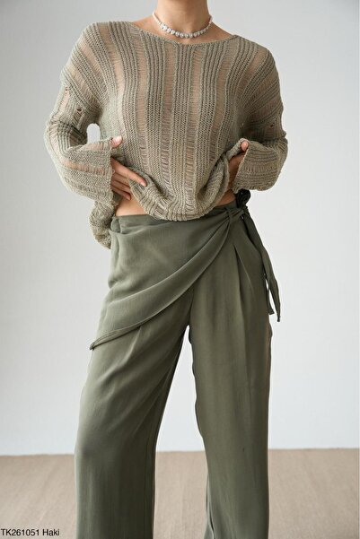 CADDELAMODA Διάτρητο πουλόβερ Mercerized Premium