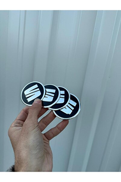 OEM SEAT Logolu Alüminyum Metal Premium Jant Göbeği Arması Yapıştırma 56 Mm 4...