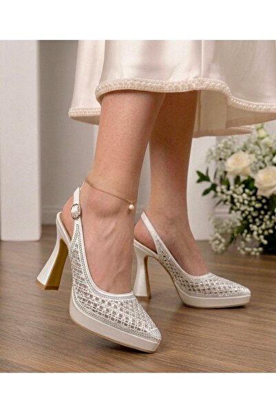 Wesby Κομψά βραδινά παπούτσια με τακούνι πλατφόρμας - FELİSYABUTİK