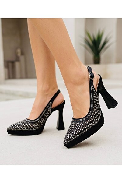 Wesby Κομψά βραδινά παπούτσια με τακούνι πλατφόρμας - FELİSYABUTİK