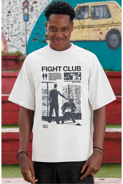 SEVBANO Fight Club Tyler Durden Legend Film Tricou supradimensionat unisex cu...