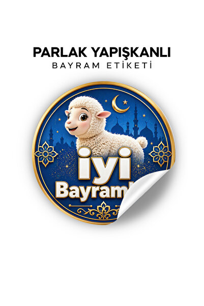 orixa Kurban Bayramı Sticker Seti - İyi Bayramlar Hediye Kutusu Etiketi (YAPI...