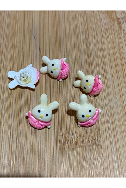 Lorin hobi Figured Baby Button with Bottom Attachment 12 mm 10 Pieces Pink