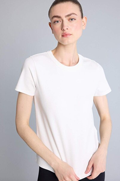 DeFacto Standard Fit Crew Neck Sportsman Βαμβάκι τεμαχίων κοντομάνικο μπλουζά...