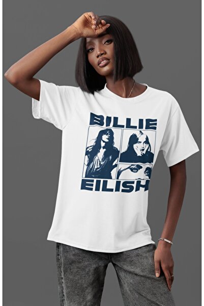 SEVBANO Design Billie Eilish Singer Front Printed Unisex Oversize T-Shirt