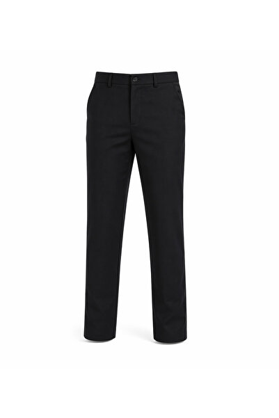HER ŞEY NOTA www.herseynota.com Klasične crne pantalone za dečake, ravnog kro...