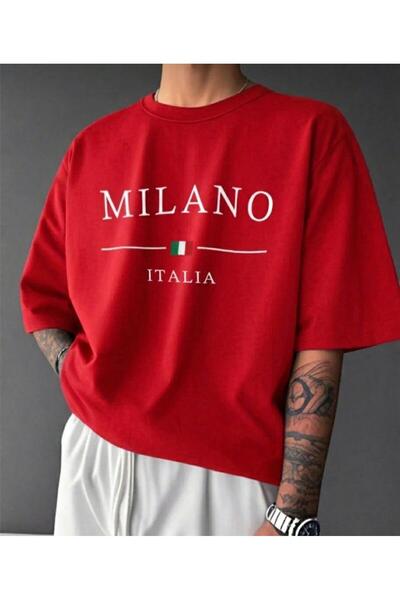 COHERENT Unisex ανδρικό/γυναικείο MILANO Προσαρμοσμένο εμπριμέ μπλουζάκι από ...