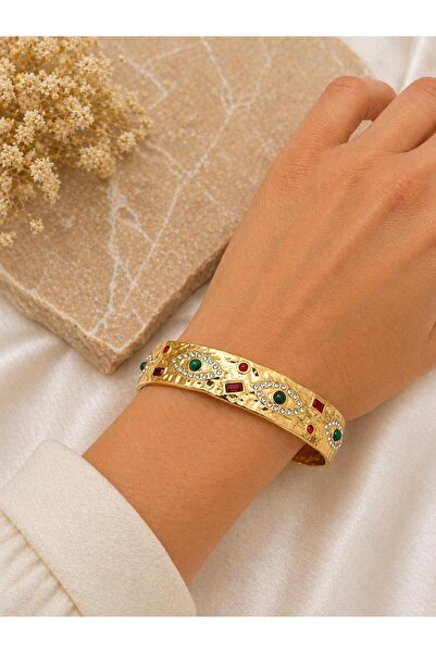 stainless steell Half Steel Handcuff Bracelet