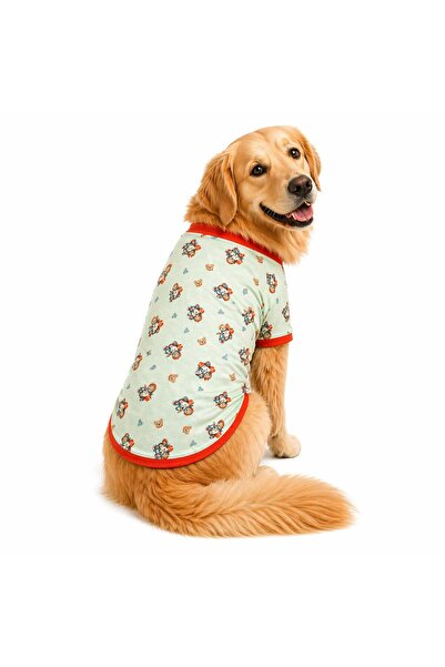 DOGİ&DOG Büyük Irk Green Sweat Bear Yazlık Köpek T-Shirt Köpek Kıyafeti (11-45KG)