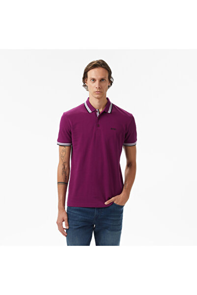BOSS Paddy Erkek Açık Mor Polo