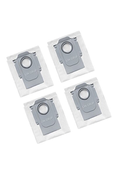 LİN GRUP Σακούλα σκόνης συμβατή με το μοντέλο Roborock QRevo C RRW0PEP, 4 τεμ...