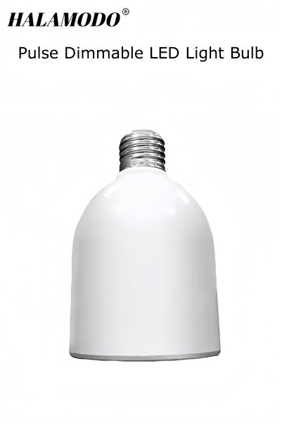 HALAMODO Pulse Dimmable LED Light Bulb with a Built-In Wireless Bluetooth Spe...