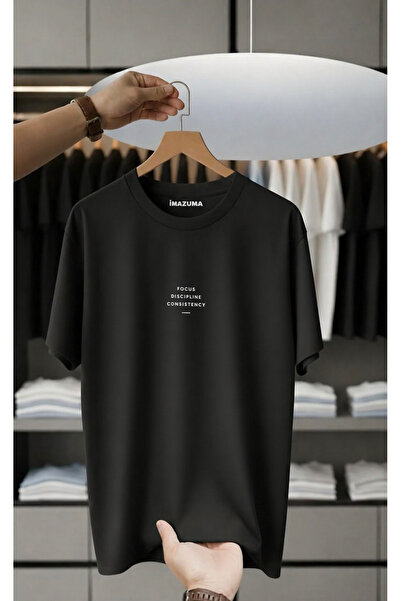 İnazuma Outdoors Tricou unisex oversize din bumbac imprimat, cu gât crew și m...