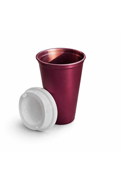 GENERAL Κούπα καφέ για ζεστά ροφήματα με καπάκι, επαναχρησιμοποιούμενη, από σ...